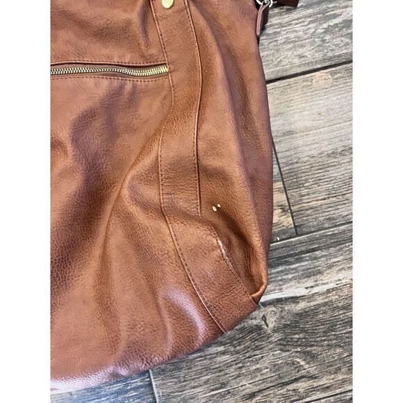 STEVE‎ MADDEN XL Travel/Gym Bag Faux Leather Color Bronze - Picture 5 of 13